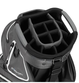 TaylorMade Storm-Dry Waterproof cart bag, zwart/grijs