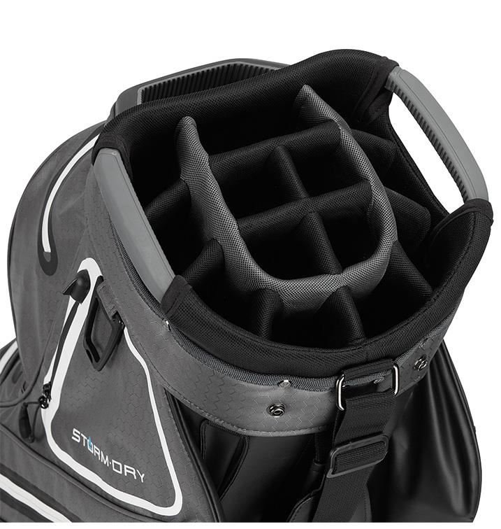 TaylorMade Storm-Dry Waterproof cart bag, zwart/grijs