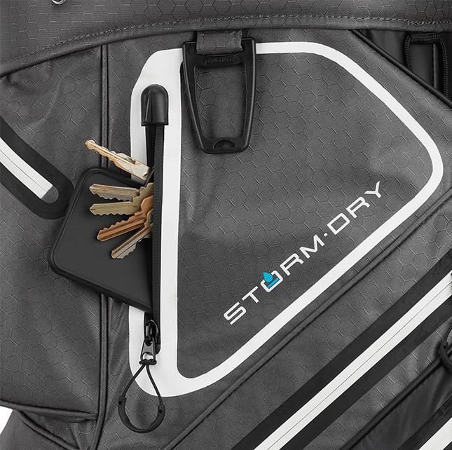 TaylorMade Storm-Dry Waterproof cart bag, zwart/grijs