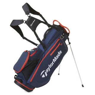 TaylorMade Pro standbag, marineblauw/rood
