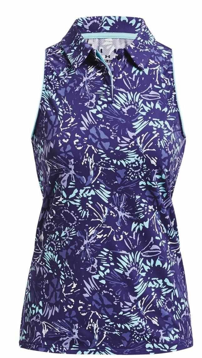Under Armour Iso-Chill Sleeveless dames polo, sonar blue