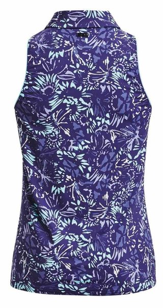 Under Armour Iso-Chill Sleeveless dames polo, sonar blue
