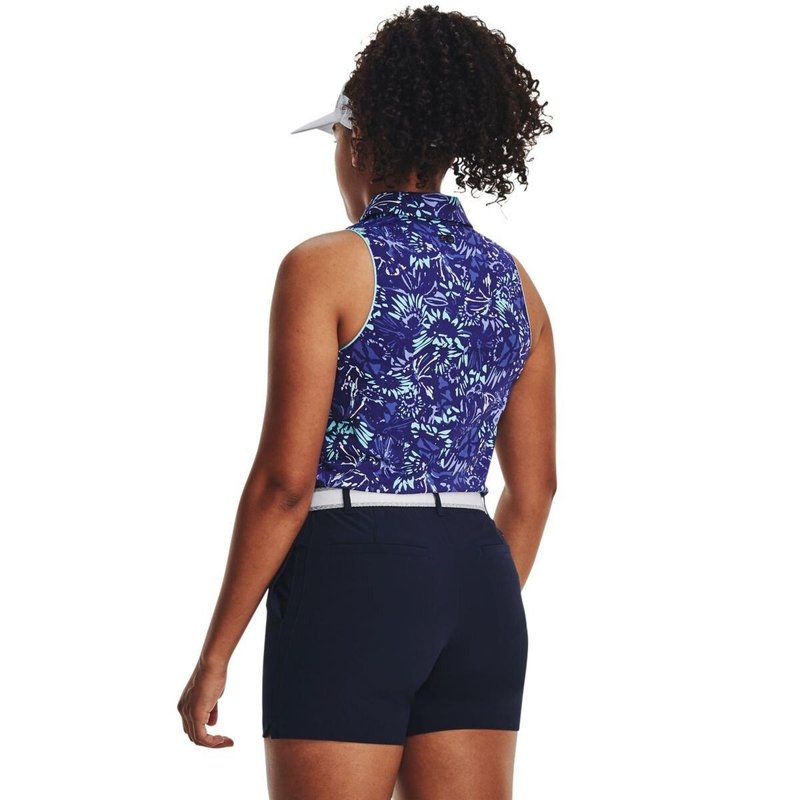 Under Armour Iso-Chill Sleeveless dames polo, sonar blue
