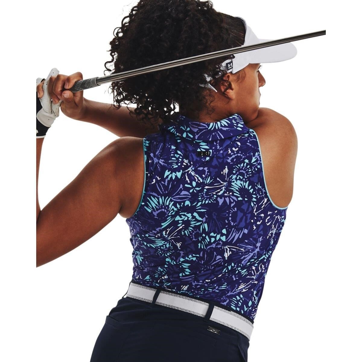 Under Armour Iso-Chill Sleeveless dames polo, sonar blue