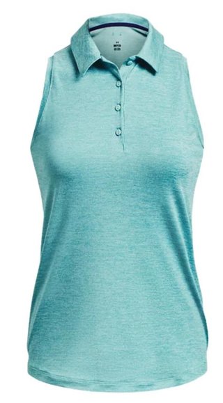 Under Armour Playoff Sleeveless dames polo, blauw