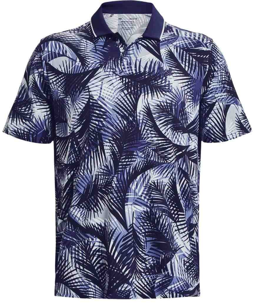 Under Armour Iso-Chill Graphic Palm heren polo, navy