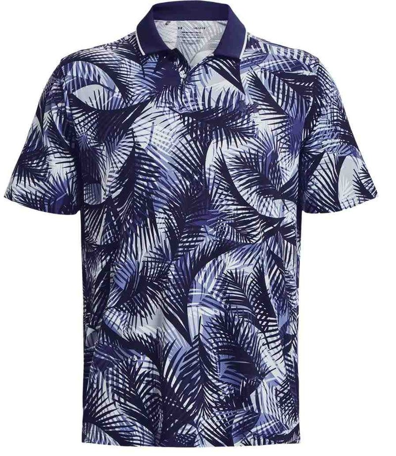 Under Armour Iso-Chill Graphic Palm heren polo, navy