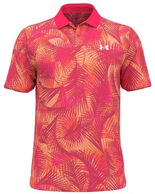 Under Armour Iso-Chill Graphic Palm heren polo, roze