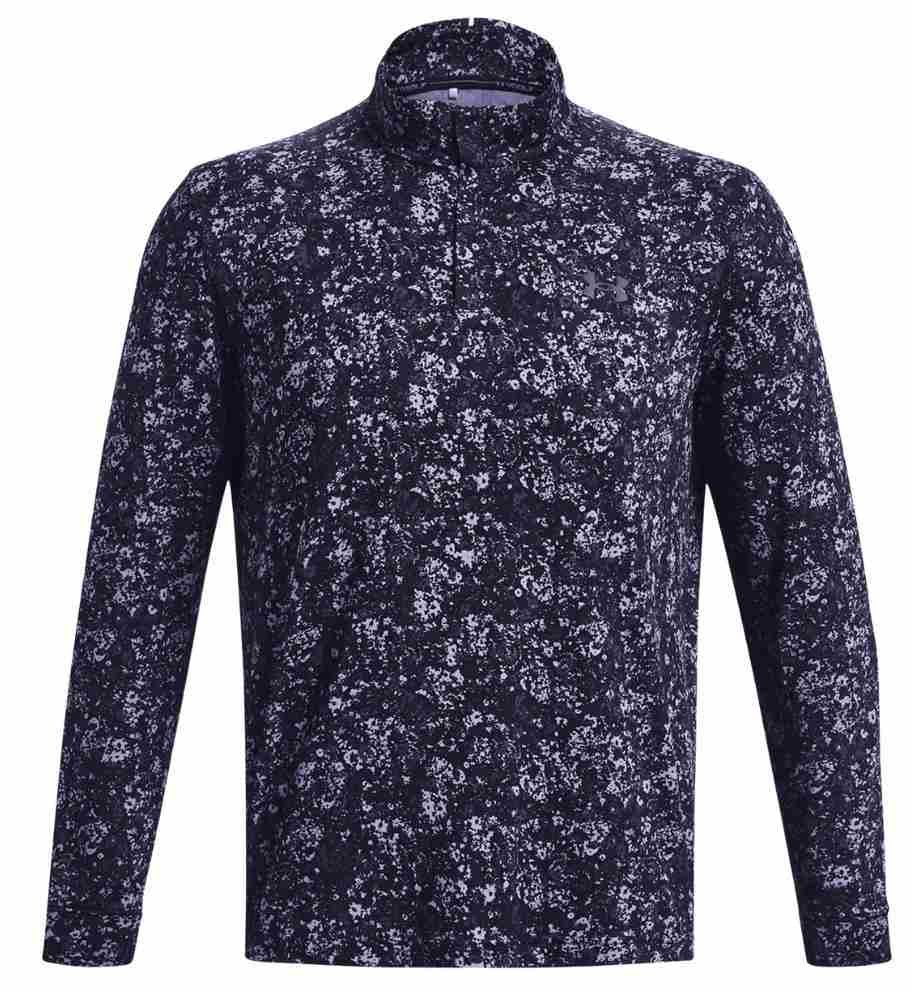 Under Armour Playoff Printed 1/4 Zip heren sweater, navy