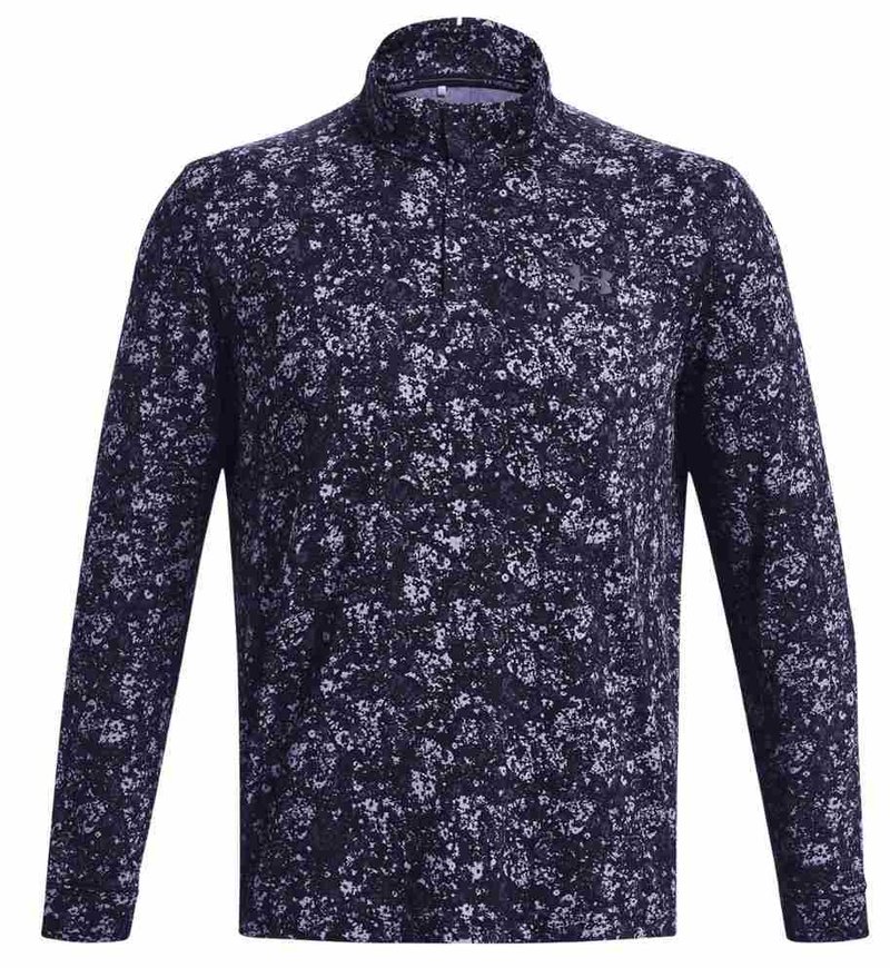 Under Armour Playoff Printed 1/4 Zip heren sweater, navy