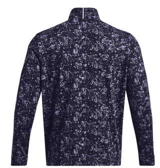 Under Armour Playoff Printed 1/4 Zip heren sweater, navy