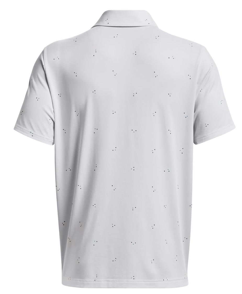 Under Armour Playoff 3.0 Printed heren polo, wit/static blue