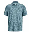Under Armour Playoff 3.0 Printed heren polo, still water/static blue