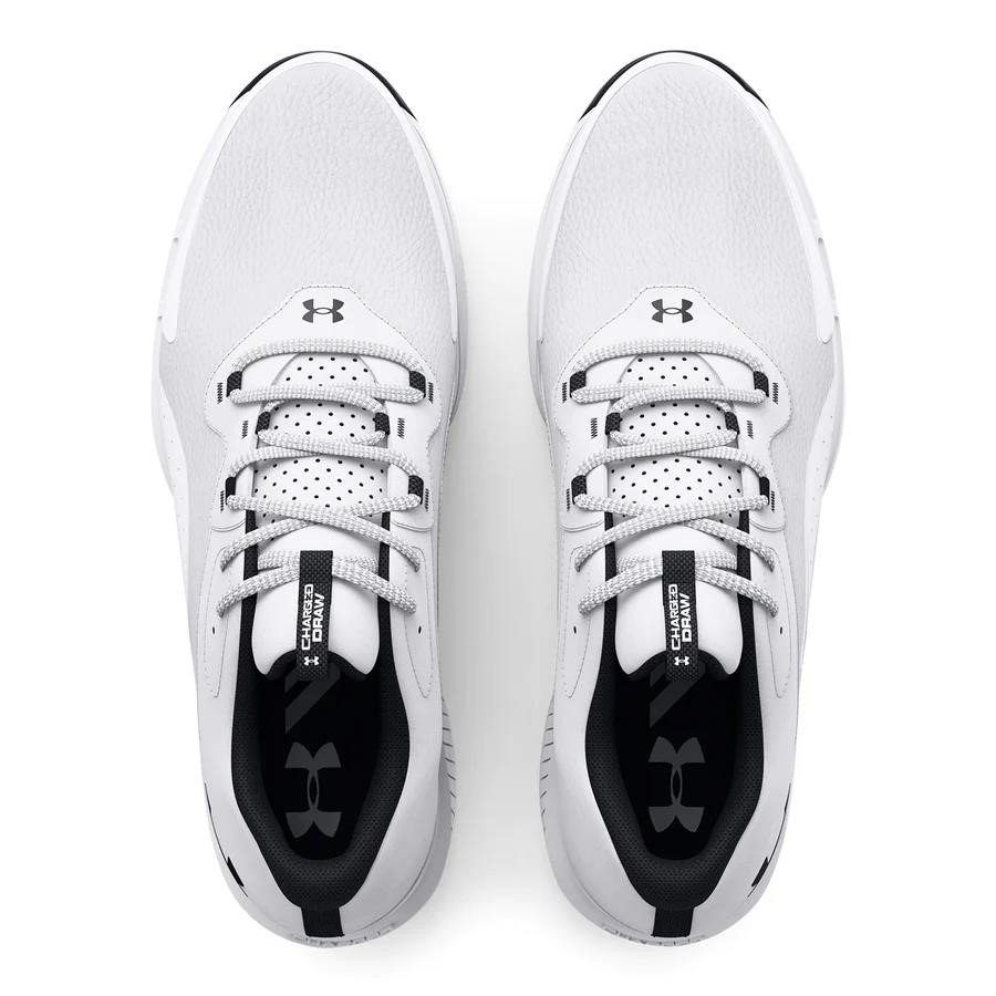 Under Armour Charged Draw 2 heren golfschoenen, wit