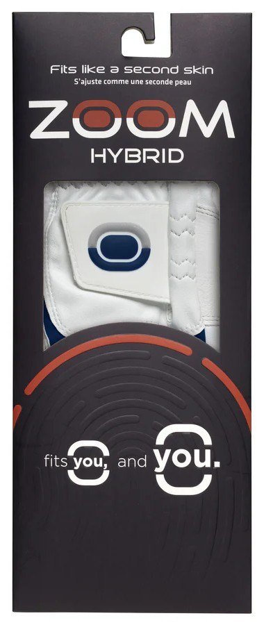 Zoom Zoom Hybrid heren golfhandschoen, wit/blauw