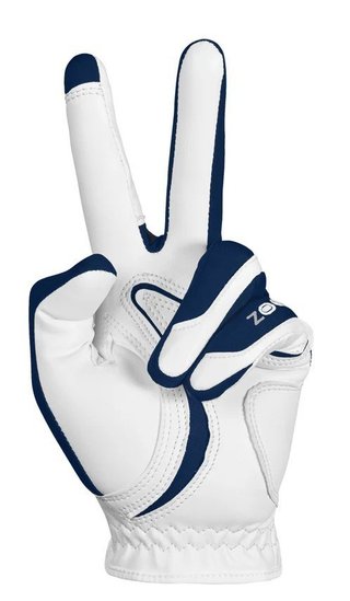 Zoom Zoom Hybrid dames golfhandschoen, wit/marine