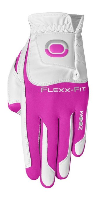 Zoom Zoom Hybrid dames golfhandschoen, wit/roze