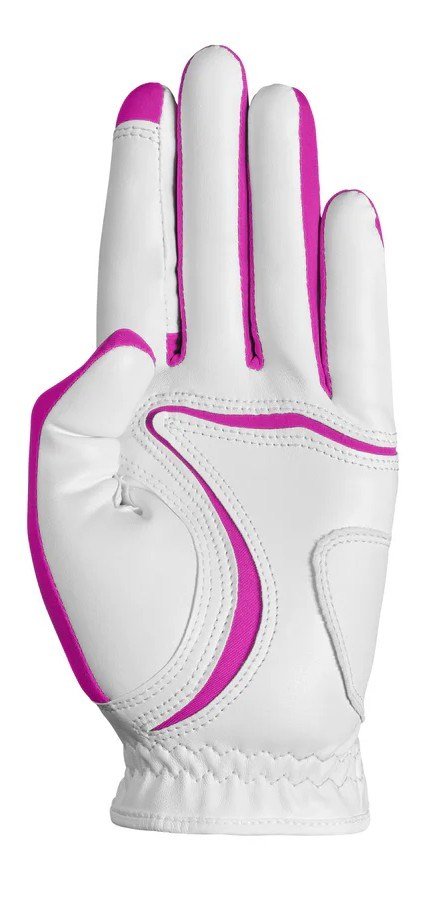 Zoom Zoom Hybrid dames golfhandschoen, wit/roze