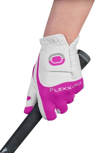 Zoom Zoom Hybrid dames golfhandschoen, wit/roze