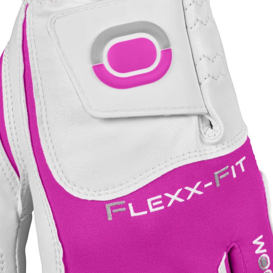 Zoom Zoom Hybrid dames golfhandschoen, wit/roze