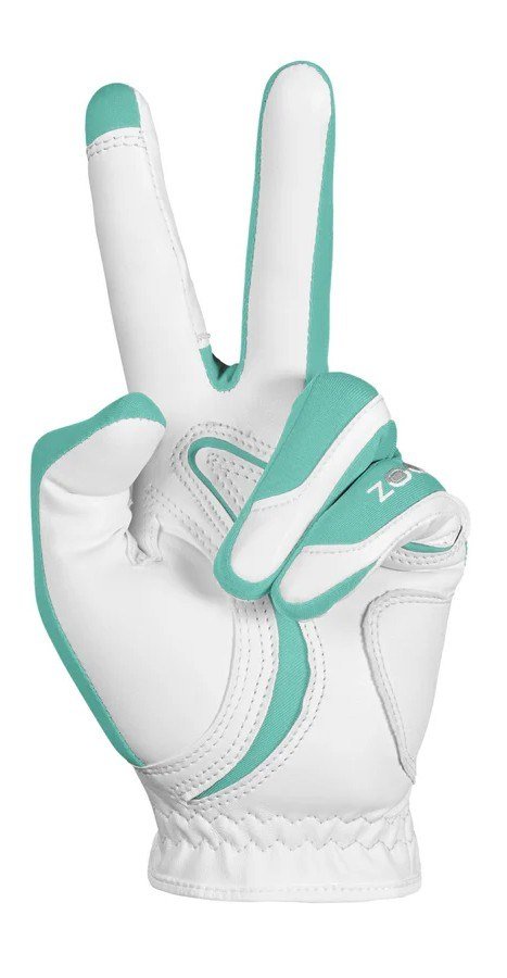 Zoom Zoom Hybrid dames golfhandschoen, wit/mint