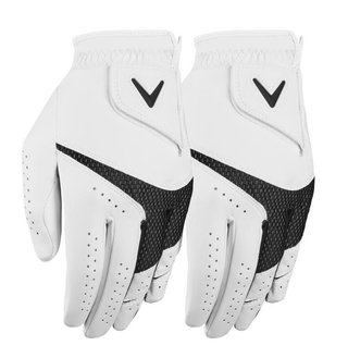 Callaway Weather Spann heren golfhandschoenen (2 stuks), wit
