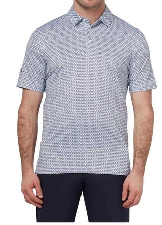 Callaway Trademark Ombre Chev Print heren polo, bright white