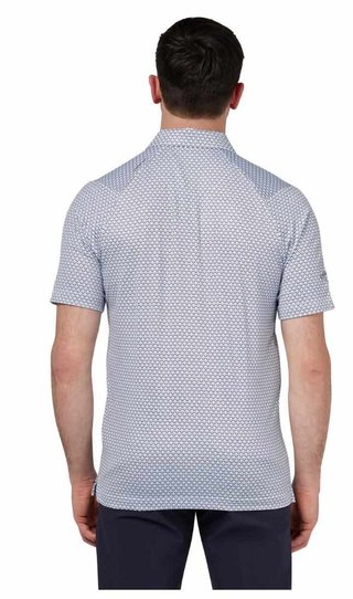 Callaway Trademark Ombre Chev Print heren polo, bright white