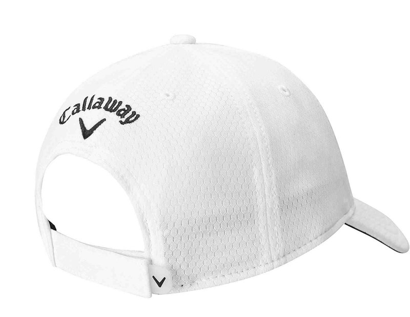 Callaway Fronted Crested heren cap, wit
