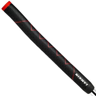 Lamkin SINKFIT Rubber Straight putter grip, STANDARD, zwart/rood