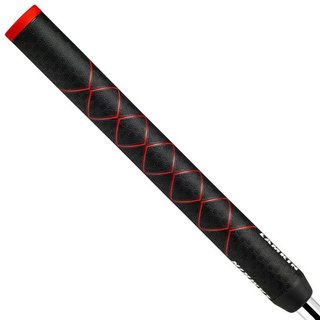 Lamkin SINKFIT Rubber Straight putter grip, STANDARD, zwart/rood