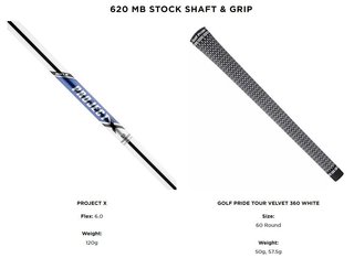 Titleist 620 MB heren ijzers, staal
