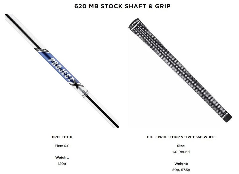 Titleist 620 MB heren ijzers, staal