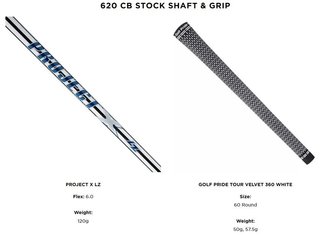Titleist 620 CB heren ijzers, staal