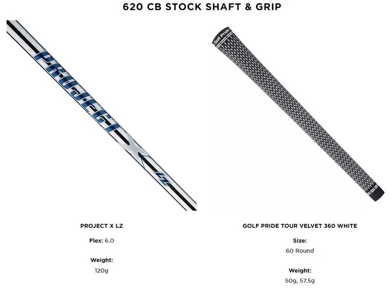 Titleist 620 CB heren ijzers, staal