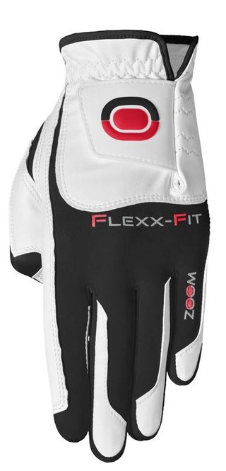 Zoom Zoom Hybrid heren golfhandschoen, wit/zwart/rood