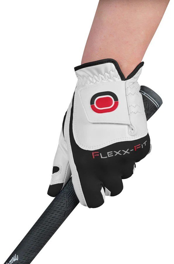 Zoom Zoom Hybrid heren golfhandschoen, wit/zwart/rood