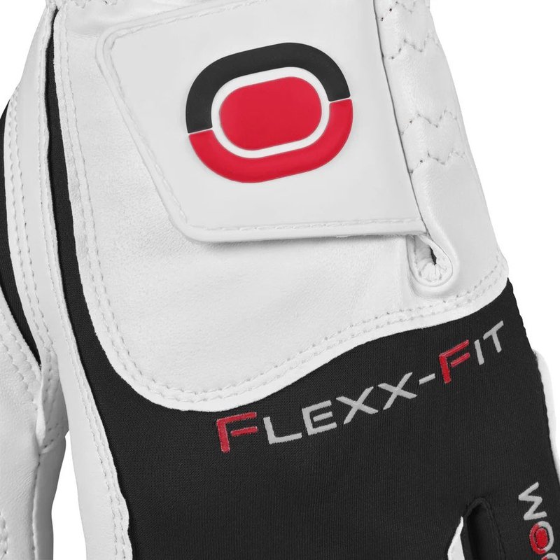 Zoom Zoom Hybrid heren golfhandschoen, wit/zwart/rood