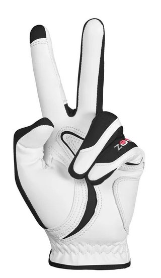 Zoom Zoom Hybrid dames golfhandschoen, wit/zwart/rood