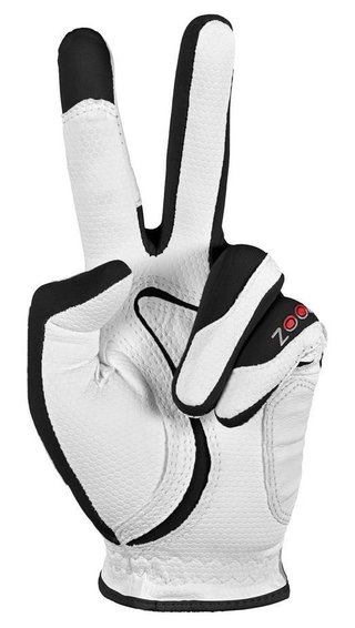 Zoom Zoom Weather Junior golfhandschoen, wit/zwart/rood