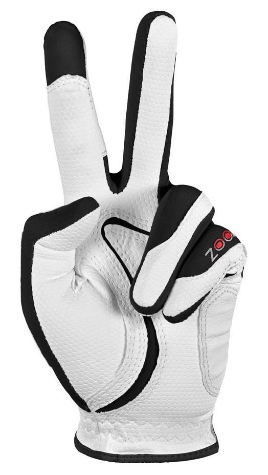 Zoom Zoom Weather Junior golfhandschoen, wit/zwart/rood