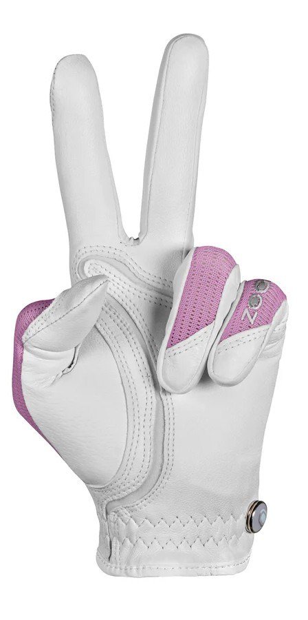 Zoom Zoom Sun Style dames golfhandschoen, wit/roze