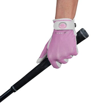 Zoom Zoom Sun Style dames golfhandschoen, wit/roze