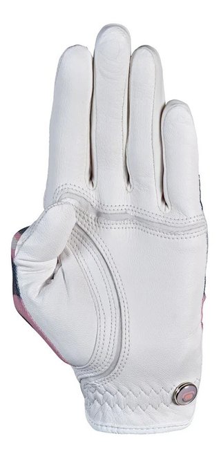 Zoom Zoom Sun Style camouflage dames golfhandschoen, wit/roze