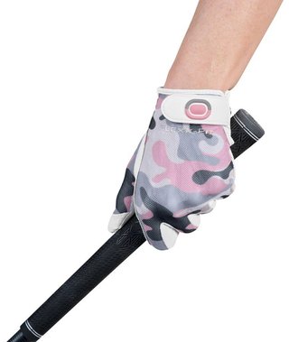 Zoom Zoom Sun Style camouflage dames golfhandschoen, wit/roze