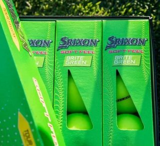 Srixon Soft Feel Brite golfballen, groen