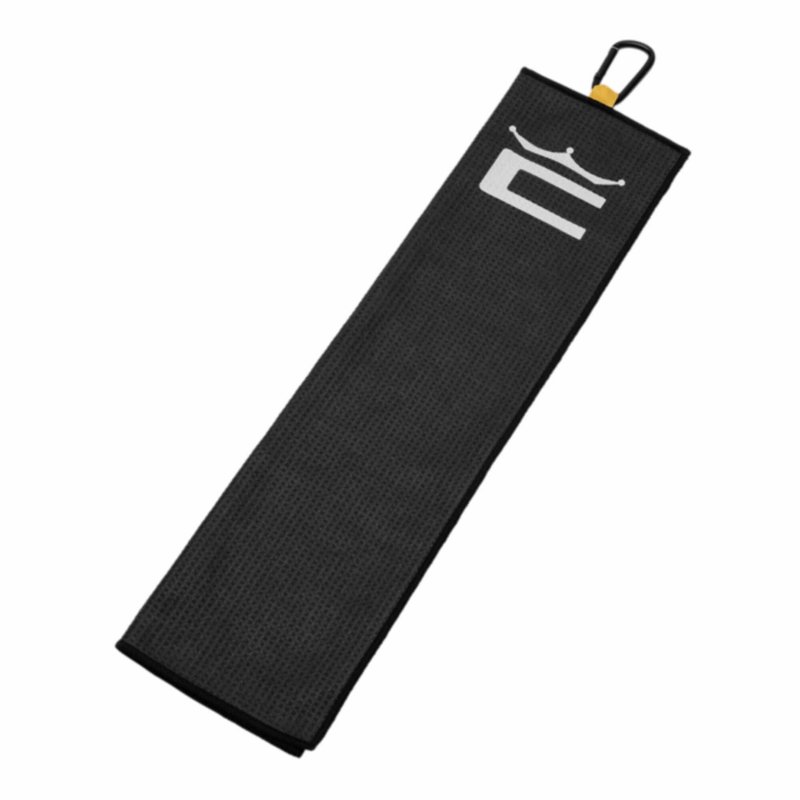 Cobra Microfiber Tri-Fold handdoek, zwart