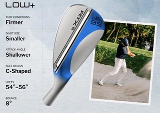 Cleveland RTX 6 ZipCore Tour Satin heren wedge, staal