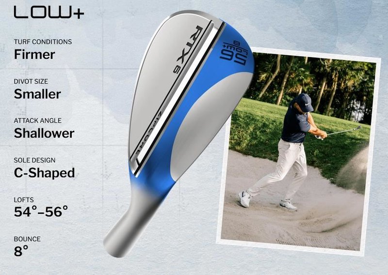 Cleveland RTX 6 ZipCore Tour Satin heren wedge, staal