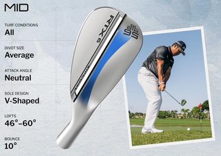 Cleveland RTX 6 ZipCore Tour Satin heren wedge, staal